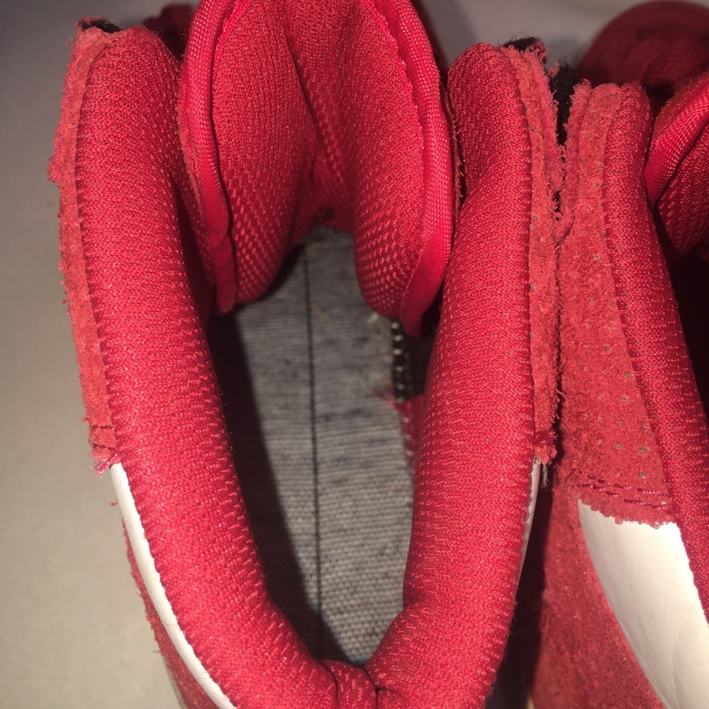 Supra Vaider Shoes Size 8 Red All Suede High Top Skate Sneakers Read Description - Picture 11 of 16